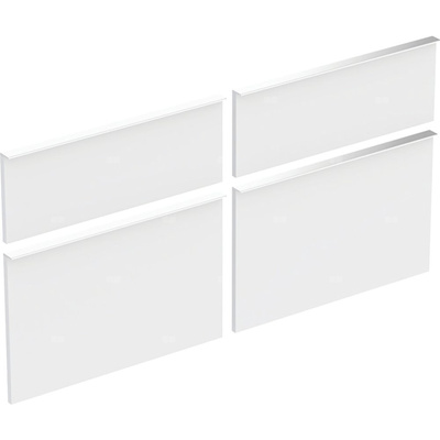 Zestaw frontów szuflad do szafki pod umywalkę podwójną GEBERIT iCon, kol. biały szer.1200 mm