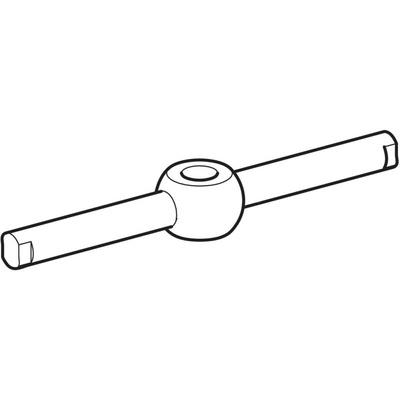 Nakrętka motylkowa Geberit do kratki z zabezpieczeniem, do wpustu podłogowego Geberit do natrysku, do okładzin podłogowych z PVC