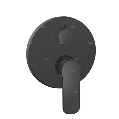 Podtynkowa bateria natryskowa 2-funkcyjna Siros czarna