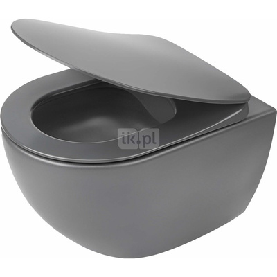 Miska wisząca peonia antracyt/titanium + deska