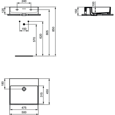 EXTRA umywalka 50 OF