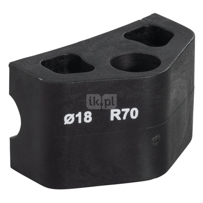 Element ślizgowy fi 18 R70
