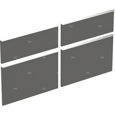 Zestaw frontów szuflad do szafki pod umywalkę podwójną GEBERIT iCon, kol. lava szer.1200 mm