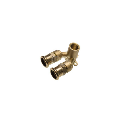 Trójnik SANHA PURAPRESS brąz 16 mm x 1/2'' x 16 mm (zw x GW x zw)