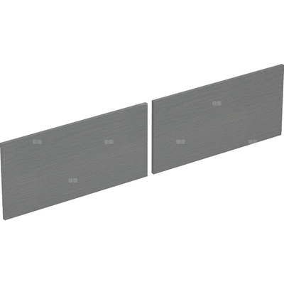 Zestaw frontów szuflad do dolnej szafki pod umywalkę GEBERIT, kol. szary szer.1400 mm