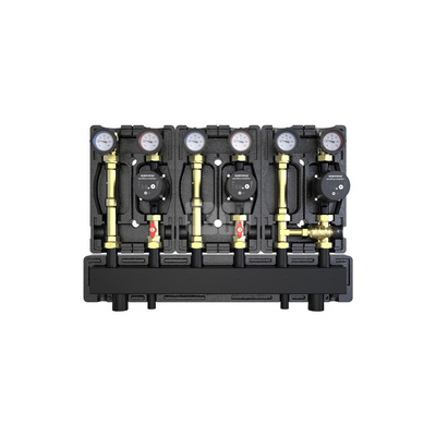 Zestaw DZGP-ECF-10-SR/ z dwoma grupami bezp. i jedną z zaw. termost. 20-45' C z pompami DEFRO ECOFLOW ENERGY