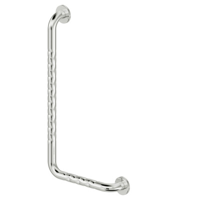 Poręcz ścienna Koło Lehnen Funktion, B37.5cm, H68cm, T8cm, lewa, stal nierdzewna gładka