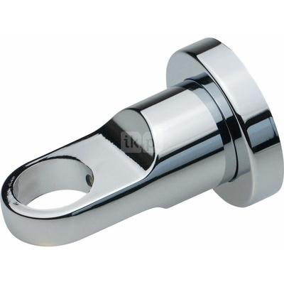 Uchwyt mocujący drążek deszczowni fi 22 mm, chrom, dł. (do środka) 62 mm, rozstaw otworów montażowych 24 mm