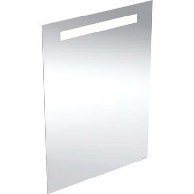 Geberit Option Basic Square Podświetlane lustro, B50cm, H70cm, T3.2cm, oświetlenie u góry, Aluminium anodyzowane