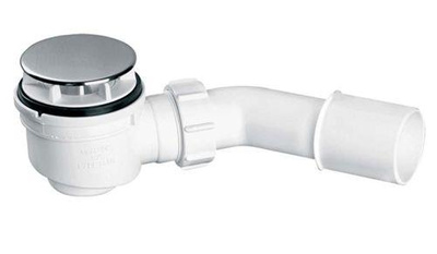 SYFON BRODZIK NISKI SAMOCZYSZCZ 50MM STAL WYS 65MM