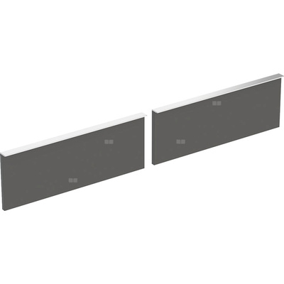 Zestaw frontów szuflad do szafki pod umywalkę podwójną GEBERIT iCon, kol. lava szer.1200 mm