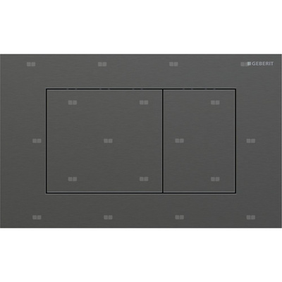 Przycisk uruchamiający Geberit Sigma40, przedni, stal nierdzewna czarny chrom, prostokątny