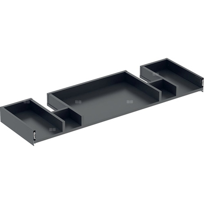 Szuflada górna Geberit Smyle Square do szafki pod umywalkę podwójną: Lava, Szerokość umywalki=120cm