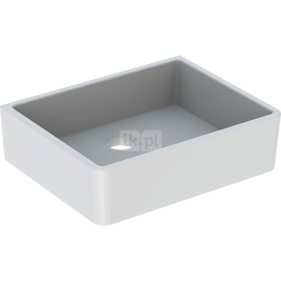 Umywalka wielofunkcyjna Geberit Publica bez przelewu, wysokość 13 cm: 50x40cm, Przelew=Bez, Biały
