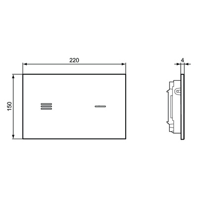 SYMFO NT1 BEZDOTY. PŁYTKA SPŁUK. BIAŁY