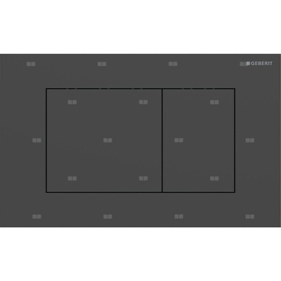 Przycisk uruchamiający Geberit Sigma40, przedni, stal nierdzewna czarny, prostokątny