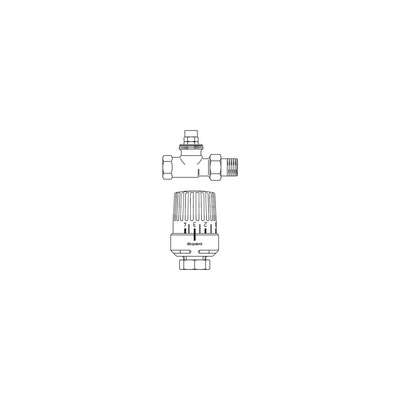 Zawór grzejnikowy OVENTROP 1028464, połączenie 1/2'' x 1/2'' mosiądz