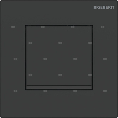 Przycisk uruchamiający Geberit typ 30 do zaworu spłukującego do pisuarów z pneumatycznym uruchamianiem spłukiwania, czarny mat