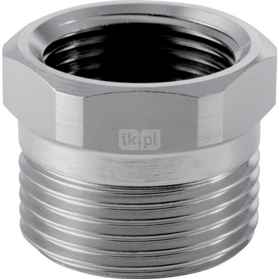 Złączka przejściowa GEBERIT MeplaTherm, mosiądz nikiel (niklowanie) / mosiądz (niklowanie), 22 mm x 1/2' (GW x eurokonus)