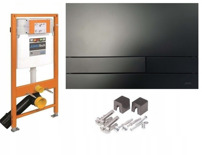 Stelaż podtynkowy Werit JOMOTech do miski Exclusive 2.0 czarny mat H=112cm J103-000000015