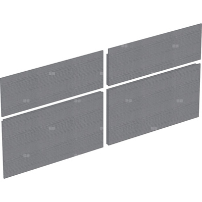 Zestaw frontów szuflad do dolnej szafki pod umywalkę GEBERIT Xeno², kol. szary szer.1200 mm