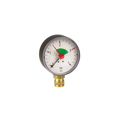 Manometr z rurką Bourdona AFRISO HZ grzewczy 0/4 bar G3/8B radialne fi 63 mm, kl. 2.5%