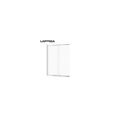 PARAWAN NAWANNOWY LARGA CHROM DWUSKRZYDŁOWY 140X115 PRZES SZKŁO TRANS