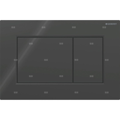 Przycisk uruchamiający Geberit Sigma01, przedni, czarny, prostokątny