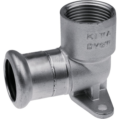 Kolano ścienne z uszami GW Inox - 15 Rp1/2" L = 41 mm