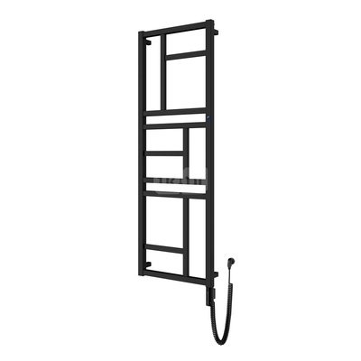 Grzejnik elektryczny (suszarka) INSTAL-PROJEKT MONDRIAN ELECTRO, wym. 1740 (1845 z grzałką)/600 mm, kolor czarny mat, moc 600 W