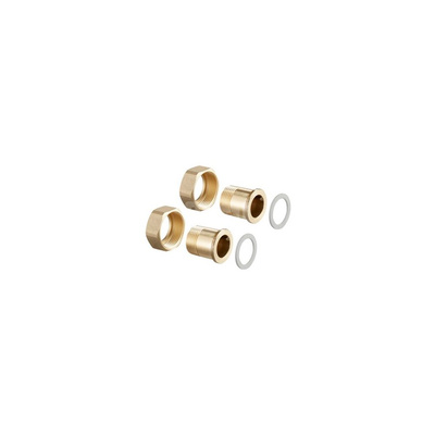 Zestaw tulei przyłączeniowych do zaworów Cocon QTZ, 1/2, 2 tuleje z gwintem zewnętrznym, (kpl.=2 szt.)