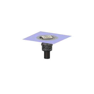 Wpust Ecoguss, DN70, odpł. pionowy, z nasadką Variofix i kratką szczel/ramą nierdz. 120x120