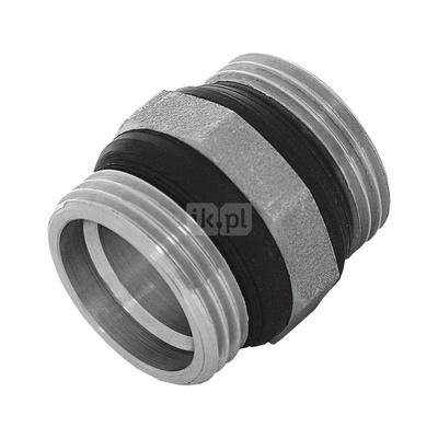 Nypel niklowany z uszczelką GZ - G1"