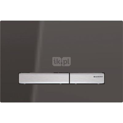 Przycisk uruchamiający Geberit Sigma50, przedni, szkło dymione, prostokątny