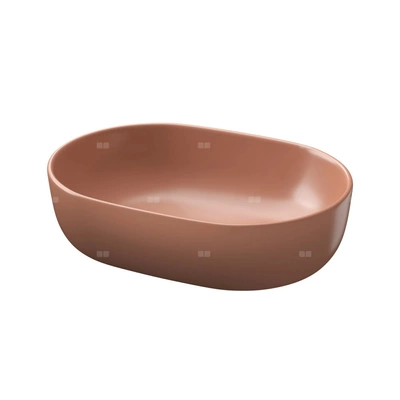 UMYWALKA NABLATOWA MODUO 50 OWALNA BOX CEGLASTY MAT