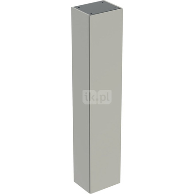 Wysoka szafka Geberit, z jednymi drzwiami: 36x180cm, Korpus i front: greige / lakierowany matowy