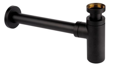 POLSYFON UMYW. BUT. 11/4X32MM CZARNY MAT MOSIADZ