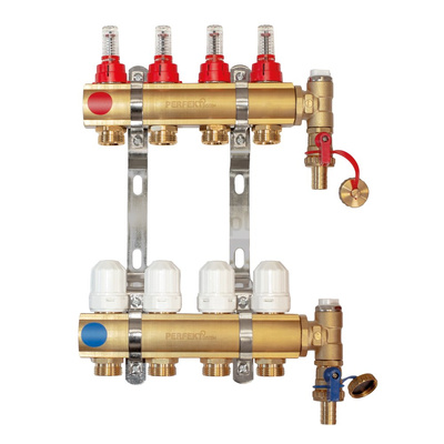 PHA-107/1/S 5-obwodowy PN6 Rozdzielacz CuZn