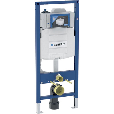 Element montażowy Geberit Duofix do wiszących misek WC, 120 cm, ze spłuczką podtynkową Sigma 12 cm, ze spłukiwaniem higienicznym HS50, jedno przyłącze wody