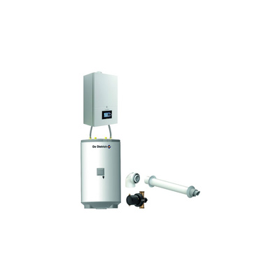 Pakiet - Kocioł gazowy jednofunkcyjny DE DIETRICH Virtuens Smart 15 kondensacyjny wiszący 2.6 - 16.3 kW+ Zestaw powietrzno-spalinowyKoncentryczny PP/Alu fi 60/100 + Zasobnik c.w.uAQUAvie125 + Filtr magnetyczny XS90 A