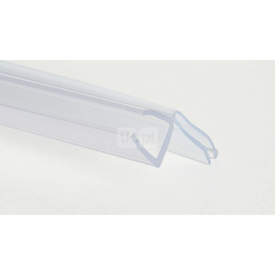 Uszczelka 2-piórowa transparentna, do szyb 6 mm, długość 1960 mm, (seria kerria plus)