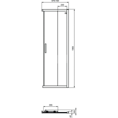 CONNECT 2 DRZWI Z WEJ. NAR. 70 SIL.BR