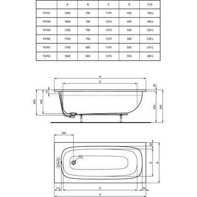 IS I.LIFE Wanna 180x80 White