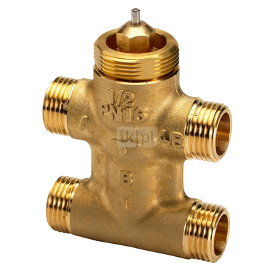 Zawór regulacyjny VZL 4 PN16 15/1 4-drogowy, grzybkowy, króćce gładkie