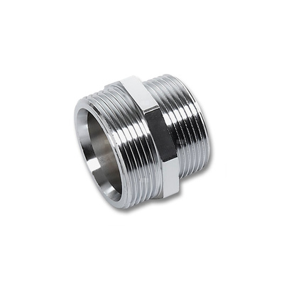 Nypel SANHA 531 redukcja, mosiądz (chromowanie) (chrom), 1 1/2'' x 1 1/4'' (GZ)