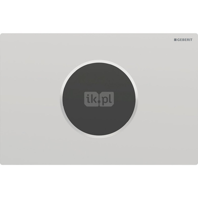 Elektroniczny zestaw uruchamiający WC Geberit, IR, zasilanie bateryjne, Sigma10, 12cm, chrom mat, easy-to-clean
