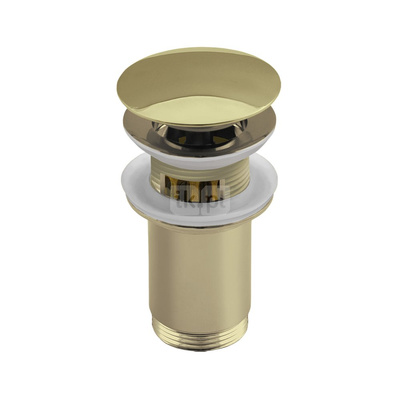 Zestaw odpływowy do umywalki PERFEXIM SPPMK06OW złoty 2 3/4'', przycisk duży okrągły wypukły