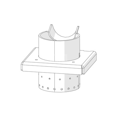Kołnierz palnika żaroodporny PELLUX Slim 18