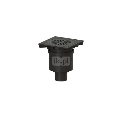Wpust podłogowy DN100, odpływ pionowy , kl A15 z tworzywa, system 200
