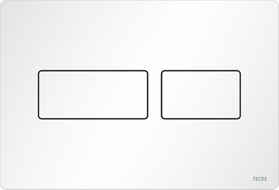 Przycisk spłukujący do WC TECESOLID metalowy biały mat 9240433